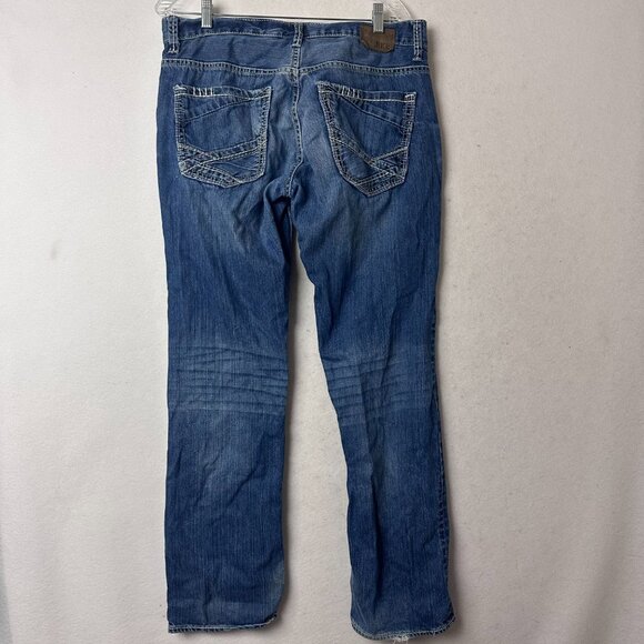 BKE Denim Carter Straight Men’s 34R Leg med Wash blue Jeans 30” Inseam‎ Cotton - Picture 4 of 5
